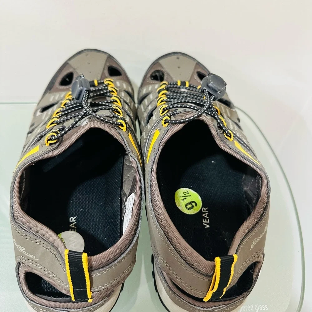 Eddie Bauer Mens Grey Athletic Outdoor Drawstring‎ Water Shoes Size 9M